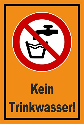 Melis Folienwerkstatt Aufkleber - Kein Trinkwasser - 30x20cm – S00355-015-E 20 VAR
