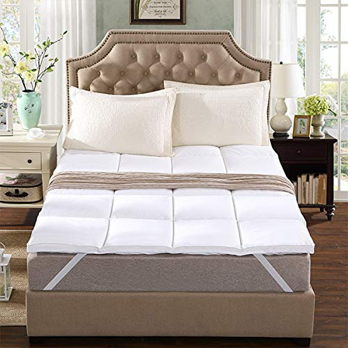 Wisdom Deep Mattress-Topper-Luxury Mattress Topper Enhancer Hotel Quality Soft Warm and Cosy (Double)