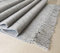 Segle Teppich, handgewebt, flach, 100 % Baumwolle, vielseitig einsetzbar, für Küche, Wohnzimmer, Schlafzimmer, rutschfest, 60 x 130 cm, Grau