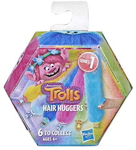 DreamWorks Trolls Haarige Klatschbänder Serie 3, Überraschungen zum Sammeln, 6 Verschiedene Charaktere zum Sammeln, Kinder ab 4 Jahren