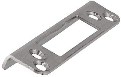 Ck-türbeschläge Schließblech für Glastürschlösser, V2A-Edelstahl, matt