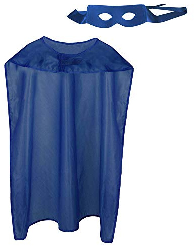 Boland - Kostüm Superheld, Set mit Maske und Umhang 90 cm | 2-teiliges Helden Kostümset, Damen und Herren, Karneval, Mottoparty und Junggesellenabschied