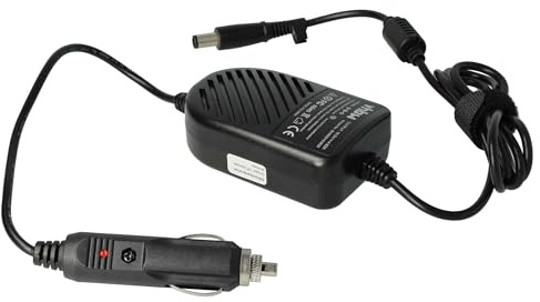 vhbw KFZ-Ladekabel kompatibel mit Dell Precision M65, M6500, M6600, M70 Notebook - 12V Ladegerät Schwarz 4.62 A