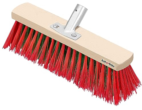 KOTARBAU®, Scopa da strada, 300 mm, senza manico, scopa industriale, da giardino, per capannoni e stanze di grandi dimensioni, per spazzare in strada e su marciapiedi