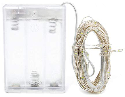 LEDLUX Stringa Led A Batteria Con Filo Rame Ghirlanda Luminoso IP67 4,5V Luci Decorative Natale Feste