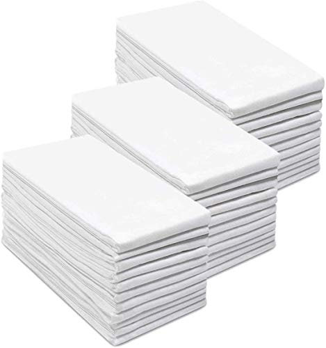 Simpli-Magic 79374 Flour Sack Kitchen Towels, Pack of 12, White, 24x24