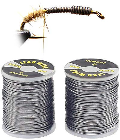 Fly-Tying-Lead-Wire-Fly-Tying-Material- Fly-Fishing-Supplies-Accessories (Medium(.020in) 2 Pack)