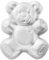 ZDYWY 30,5 cm Teddybär-Form, Aluminium, 3D-Backform, Kuchenform, Geburtstagskuchenform – Teddybär