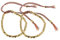 EMSea Lot de 2 bracelets tibétains en corde tressée avec perles de cuivre faites à la main - Unisexe - Taille réglable, Cuivre