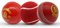 Mozi Sports Skills Cricketbälle-Set, strapazierfähige Nähte, weiches PVC, Tennis- und Wind-Cricketbälle, Standardgröße (3 gemischte rote Farben, 3 Stück)