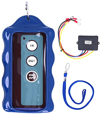 Aramox Controller per Verricello Elettrico, Kit Telecomando per Verricello Wireless 12V Interruttore Elettrico Universale per ATV SUV Truck 12V 434MHz