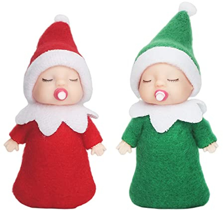 POPOYU Weihnachtselfen Figuren Mini Elfen, Christmas Elf Puppe Weihnachtselfen Weihnachten Kleine Geschenke Puppe Spielzeug für Mädchen Jungen Geschenk,Little Elf Puppe Spielzeug für Jungen Mädchen