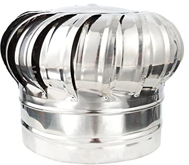 SHUDONGDEN Chimenea Giratorio Capucha,Sombrero Extractor Cubierta De Acero Inoxidable con Protección para Pájaros Spinner Anti Downdraught Top Cubierta De Chimenea De Uso Múltiple,400mm/15.74in