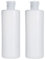 Lot de 2 bouteilles en plastique transparent de 385,6 g avec bouchons à rabat, conteneurs de voyage rechargeables pour shampooing, gel douche, sauce, crème moussante nettoyante du visage, 400 ml