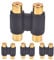 RCA Coupler, YAWALL 4 Pack RCA Female to Female Coupler Audio Video Cable Extension for Amplifier, Subwoofer,Mixer