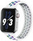 Correa de Silicona Compatible con Correa Apple Watch 38mm 40mm 41mm, Pulsera Deportiva Elástica Transpirable para iWatch Series 8 7 6 5 4 3 SE(M,Arcoiris Blanco)