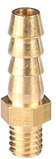 RICODA 5PCS 3mm 4mm 5mm 6mm 8mm 10mm OD Portagomma M3 M4 M5 M6 M8 M10 Filettatura Maschio Metrica Raccordo Raccordo Connettore Adattatore,M5 a 5mm
