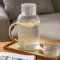 ZWMBYN Vintage Bedside Water Carafe and Glass Set, 2.5L Crystal Water Carafe with Tumbler Glass Cup for Nightstand, Elegant Mouthwash Decanter & Water Pitcher with Handle for Storing Drinks
