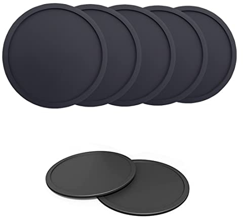 XPEX 8er-Pack Untersetzer, Silikonuntersetzer, Getränkeuntersetzer, runde Glasuntersetzer, für Getränke, Bars, Tassen, Tischuntersetzer
