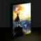 Pyramid International: The Legend of Zelda Leuchtleinwand (Into the Wilds Design), Offizielle Merchandise-Leinwand, Schwarz, 30 x 40 cm, Für Wohnzimmer, Schlafzimmer oder Flur