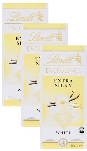 Lindt - Tablette Extra Velouté EXCELLENCE - Chocolat Blanc, 100g (Lot de 3)