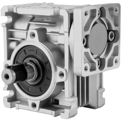 Schneckengetriebe, Hohe Drehmoment Schneckengetriebe, Worm gearboxNMRV030 Worm Gearbox Speed Reducer Ratio 10:1 For Nema23 Stepper 0.06KW~0.18KW