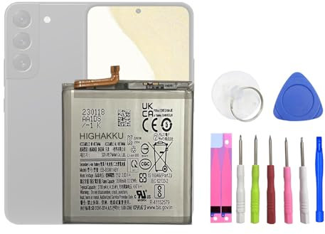 HIGHAKKU Batteria di ricambio EB-BS901ABY compatibile con Galaxy S22 5G SM-S901 con strumenti