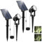 NATPOW Solar Gartenstrahler für Außen, 6000K Solarleuchte Garten, IP65 Wasserdichte, Auto-ON/OFF Außenwandleuchten Landschaftsstrahler Gartenbeleuchtung für Bäume, Hof, Gartenweg (2 Pack)