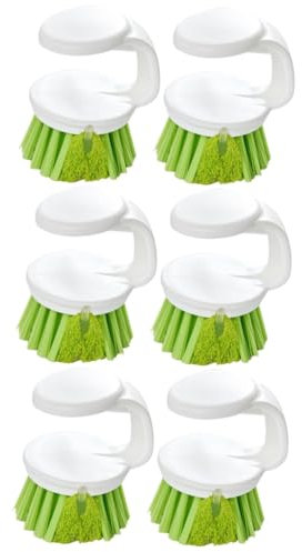DECHOUS 6pcs Kitchen Dish Brush Dish Scrubber Brush Holder for Dishwasher Sink