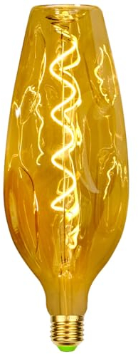 TIANFAN Bombillas LED Vintage 4W Diammable 2000Kelvin Super Warm Florero Botella Bombilla LED 220/240V Edison Tornillo E27 Socket Bombilla decorativa especial dorado