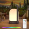 Postlucky Akku Outdoor Lampe mit Fernbedienung LED Tischlampe Kabellos Warmweiß 8 Farben Dimmbar USB Aufladbar Tischleuchte Outdoor Tragbare Wasserdichtes für Außen Garten Balkon Camping (Grau)