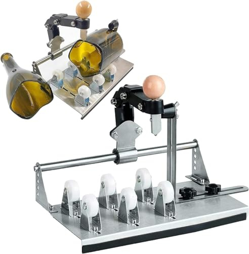 XDRGOOIUY Glass Bottle Cutter Bottle Neck Square Bottle Wine Bottle Cutter, Cutting Bottle Thickness: 28MM, Glass Cutter Kit for All Shapes and Different Angles Beer, Whiskey, Wine