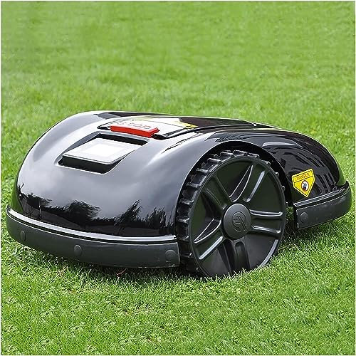 XINGLUOY Robot Tondeuse, contrôle par Application WiFi, Gyroscope de Navigation, débroussailleuse, Coupe-Herbe for Grande pelouse, Robot Tondeuse Intelligent avec écran LCD
