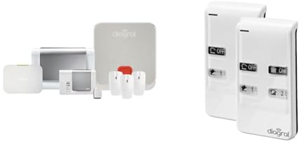 Pack Alarme connectée Compatible Animaux DIAG13BSF & DIAG41ACK - Lot de 2 télécommandes 4 Fonctions