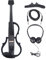 Violino Elettrico Silenzioso Professionale - Violino Elettrico Full Size 4/4 in Fibra di Carbonio Premium e ABS con Pickup per Adolescenti Adulti (Nero strutturato)