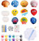 FAOKZE Muschelmalen Basteln,DIY Kreative Geschenke,Bastelsets Malsets für Kinder,Muschel Ausmalen Bastelset,Kindergeburtstag Basteln,für Kinder Erwachsene Geschenke Malset (mit 12 Farben)