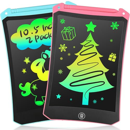 Tableau D'écriture LCD Enfants, Cadeaux de Noël Jouet de 1 2 3 4 5 6 Ans Tableau de Peinture Tableau Magique Jeux de Voyage Jeu Magnétique Activité Voiture Tablette de Dessin Enfants