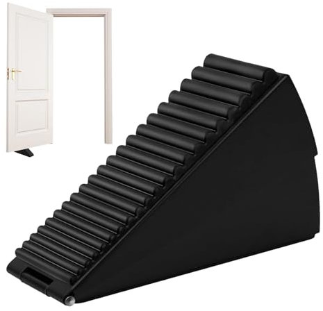 Fenytay Heavy Duty Door Stop, Spring Door Stop Wedge, Patio Door Holders to, Non-Slip Metal External Stopper for Garden | Flexible Door Stopper for Carpets Parquet Or Tiles for Balcony