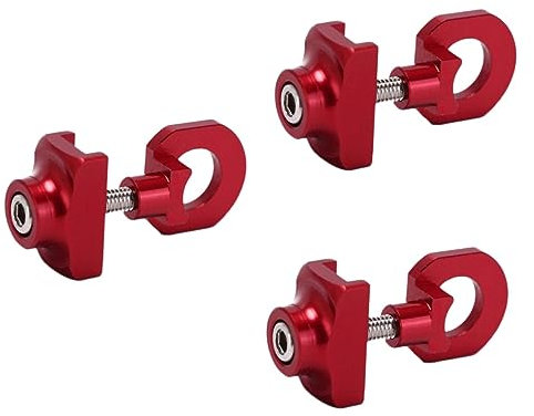 Gatuida 3stücke Chain Tensioner Für Fahrräder Einstellbarer Kettenanpasser Aus Rot Zur Verhinderung des Rückwärtsslippens des Hinterrads Unter Druck Geeignet Für Einzelfahrräder