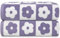 Jacquotha Baumwoll-Badetücher, 2 Stück, kariert, Blumenmotiv, Violett, leicht, schnell trocknend, für Bad, Dusche, ca. 70 x 140 cm