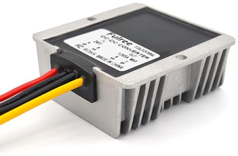 DEWIN DC DC Wandler,DC-DC 20V-60V zu 12V Spannungs-wandler 10A 480W,20-60VDC Eingang,12VDC Ausgang,Gleichstrom-Stromrichter,Wasserdichter Gleichstrom-Buck, Gleichstrom-Spannungsreglermodul