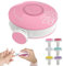 Elektrische Kinder Nagelfeile, Sicherer Kinder Nagelschneider, Kinder Nageltrimmer Maniküre Set, mit 6 Austauschbare Schleifköpfe, von Kinder und Erwachsenen - Rosa