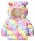 Baogaier Giubbotto Bambini Invernale, Bambina Cavallo Rosa Stampa Animale Antivento Cappotto Inverno Giubbotti Cerniera Leggero Caldo Outwear Ragazzi Giacca Vestiti Bimba Bimbo 1-2 Anni