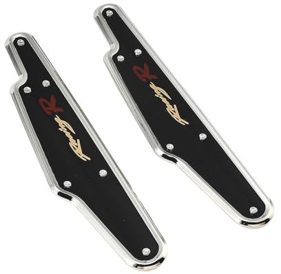 JSCARLIFE 2 soportes de ABS para limpiaparabrisas de coche, alerón de ala, protector de limpiaparabrisas, accesorios decorativos para vehículo, coche, SUV (negro-1)