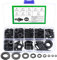 820 Piezas Arandelas Planas, Arandelas de Sellado O Ring, Arandela de Nylon Negras, Arandelas de Seguridad, Arandelas de Plástico para Tornillos Pernos, Arandelas M2 M2.5 M3 M4 M5 M6 M8 M10 M12