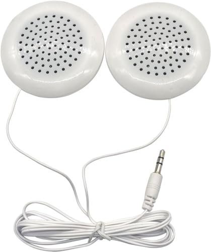 Haut-parleurs pour oreillers, Double stéréo à Deux canaux DIY 3,5mm HiFi Mini Haut-Parleur d'oreiller, pour téléphone, MP3, MP4, Lecteur CD, téléphone Portable, Compatible avec Les appareils Audio