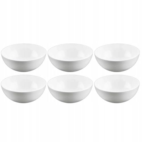 Wilmax - Bol en porcelaine - 300 ml - lot de 6 - Saladier - blanc - pour snacks, salades - Ø 11 cm - Corbeille à fruits, céréales - Élégant et résistant aux rayures - Idéal comme cadeau