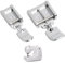 Pieds de Machine à Coudre, 2 Pièces Pied De Biche Universel Fermeture à Glissière pour Machine À Coudre Pied De Couture Droit Pied Zigzag, Guide de Couture Magnétique pour Singer, Brother, Babylock