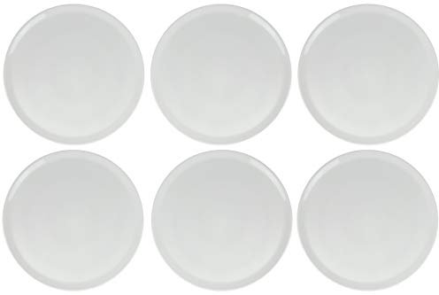 STEINWOHN 6er Set XL Pizzateller Ø 33cm Premium Porzellan Gastronomiequalität Made in EU Spülmschinenfest & Stoßfest
