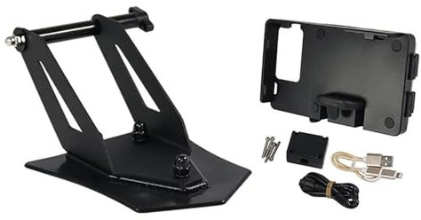 Titulaire Téléphone Support De Navigation GPS pour Moto, Adaptateur pour Smartphone, pour BMW pour R 1250 RT R1250RT 2021 2022 2023(USB Charging Version)